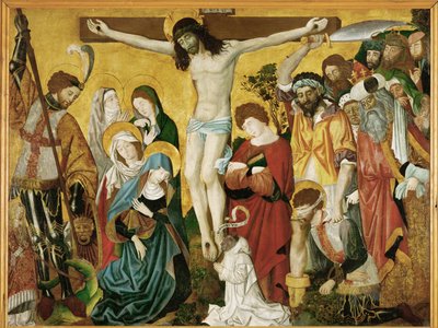 Ukřižování, oltář svatého Jiří (malba na plátně) od French School