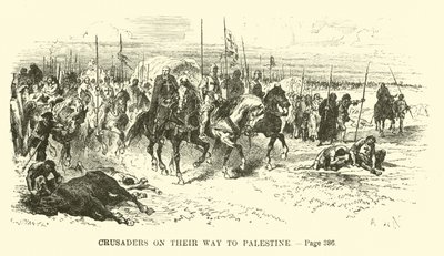 Kreuzfahrer auf dem Weg nach Palästina von French School