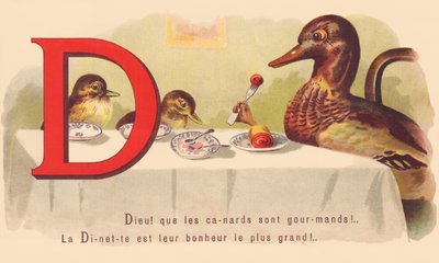 D: Bože! ty kachny jsou chamtivé! Dinette je jejich největší štěstí! od French School