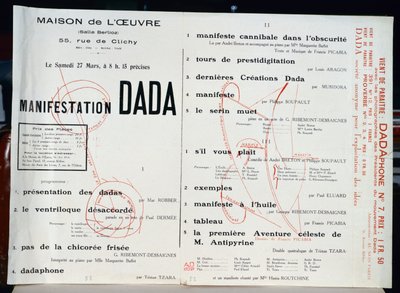 Manifestace dada, kolem roku 1921 od French School