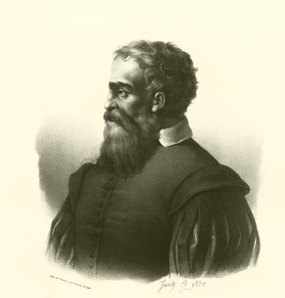 Daniele da Volterra, portrét (rytina) od French School