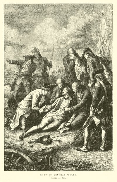 Smrt generála Wolfa, 1759 od French School