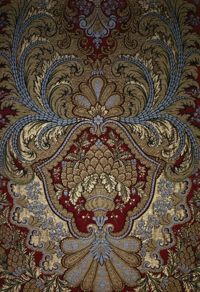 Dekorativní detail z tapiserie, Versailleský palác (textil) od French School