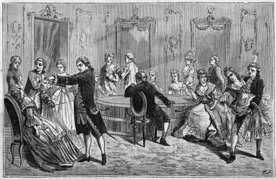 Demonstrace Frederica Antoina Mesmera (Franz Anton Mesmer od French School