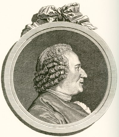 Denis Diderot, 1713 1784. Francouzský filozof, umělecký kritik a spisovatel. Z Les Heures Libres vydané v roce 1908. od French School
