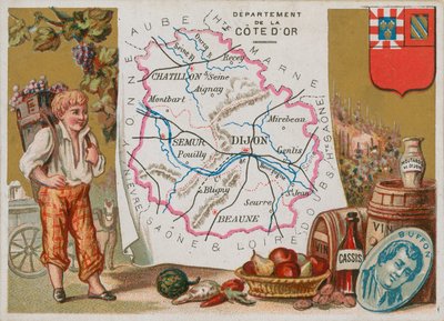 Department of Cote dOr ve východní Francii od French School