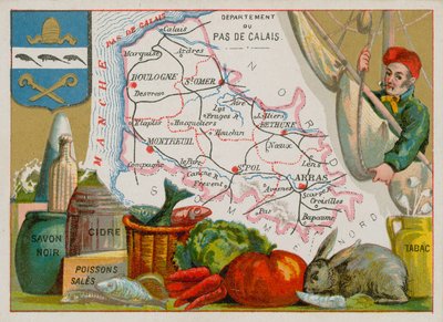 Departement Pas-de-Calais v severní Francii od French School