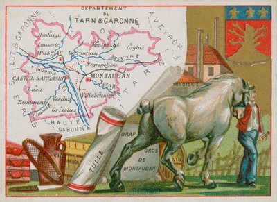 Departement Tarn et Garonne na jihozápadě Francie od French School