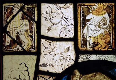 Zobrazující grisaille s groteskami; z Normandie od French School