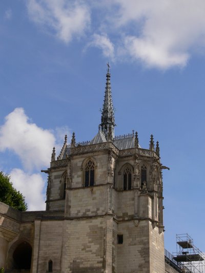Zobrazující kapli svatého Huberta od French School