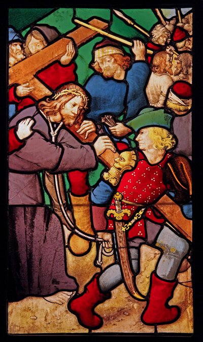Zobrazující Via Crucis; ex Chapelle v hotelu Cluny od French School