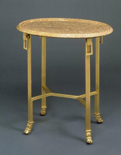 Adresář Gueridon, c.1799 (ormolu a mramor) od French School