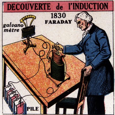 Objev indukce Faradayem v roce 1830 - v „L