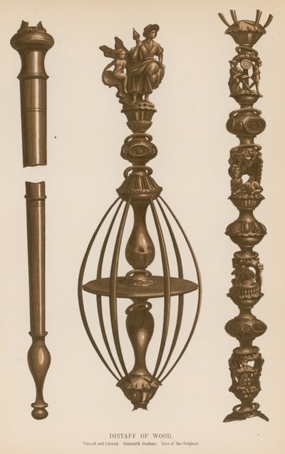 Distaff of Wood od French School
