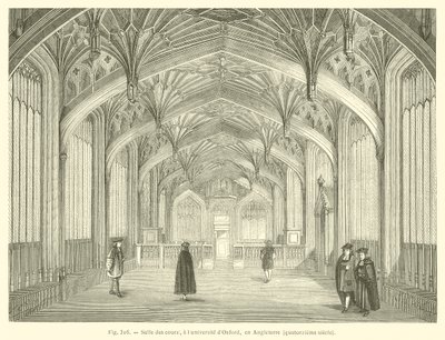 Divinity School, Bodleian Library, Oxford (rytina) od French School