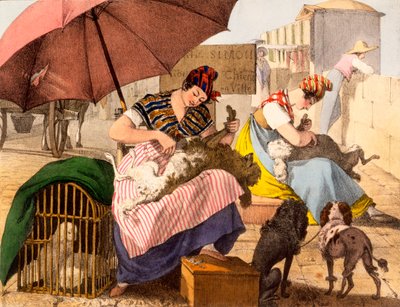 Ošetřovatelé psů, 1820 od French School