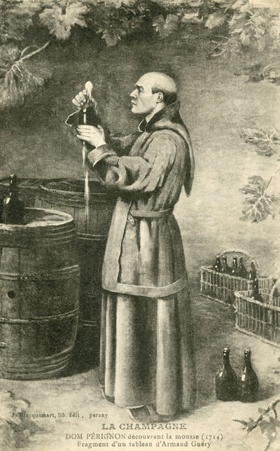 Dom Perignon (litho) od French School