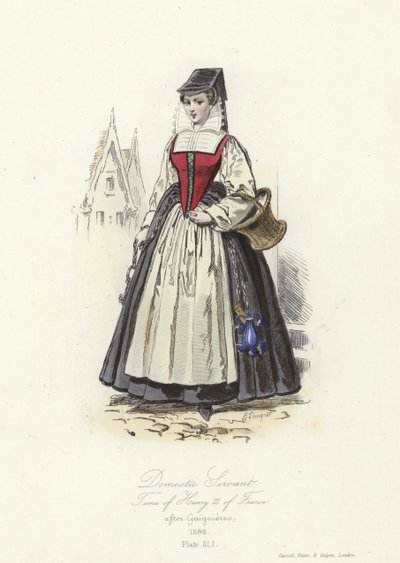 Domácí sluha doby francouzského Jindřicha III od French School