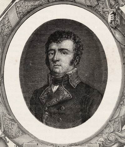 Dominique Vandamme z „Histoire de la Revolution Francaise“ od Louise Blanca (1811-82) od French School