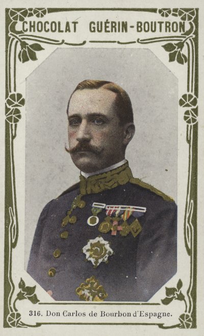 Don Carlos de Bourbon dEspagne (barevné foto) od French School