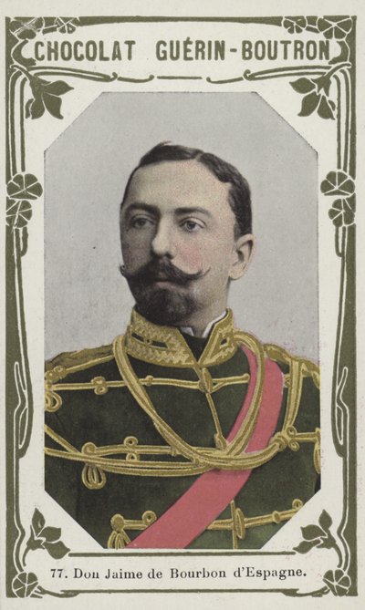 Don Jaime de Bourbon dEspagne (barevná fotografie) od French School