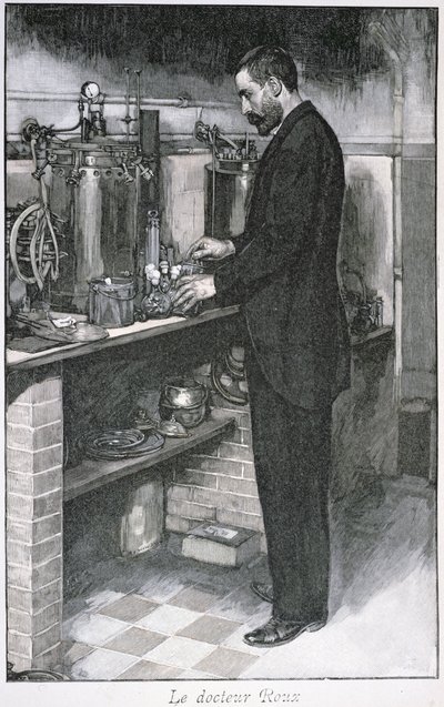 Dr. Pierre Emile Roux (1853-1933) z La Revue Illustre, 1. října 1894 od French School