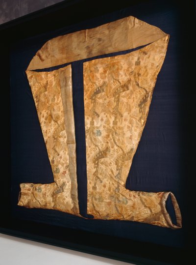 Župan princezny Louise Dorothey Sophie z Brandenburg-Preussen, kolem 1704-05 (hedvábí, damašek a stříbrný brokát) od French School