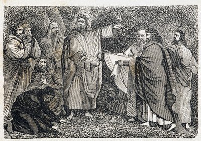 Druidové trhající jmelí - v "Paříži v průběhu staletí" od French School