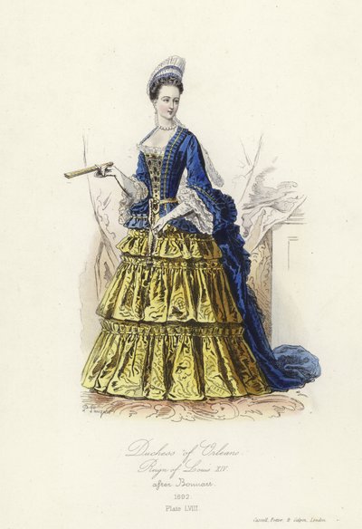 Vévodkyně z Orleansu za vlády francouzského Ludvíka XIV od French School