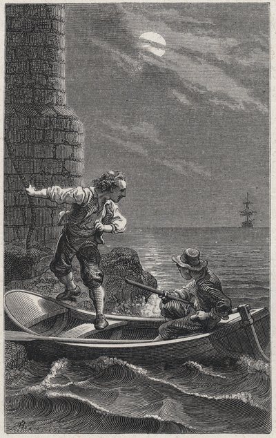 Duguay-Trouins Útěk z anglického zajetí od French School