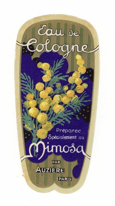 Eau de Cologne label, Mimosa od French School