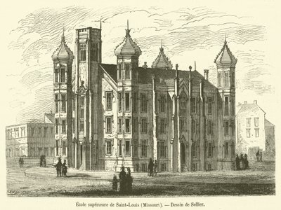 St. Louis High School, Missouri (rytina) od French School