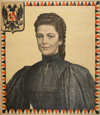 Alžběta Rakouská, ilustrace z Le Petit Journal: Supplement illustre, 25. září 1898 od French School