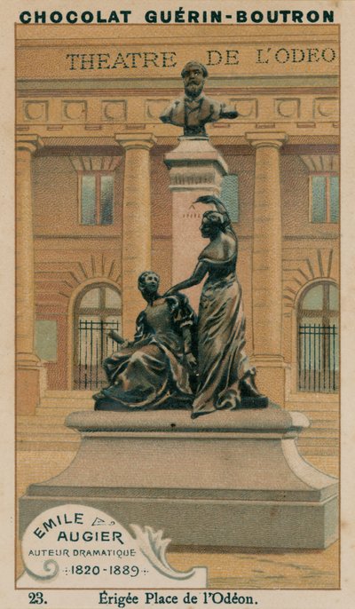 Emile Augier, dramatik, 1820-1889, Erigee Place de l