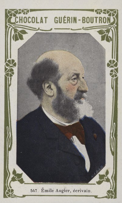 Emile Augier, spisovatel (barevné foto) od French School