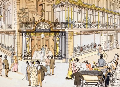 Vchod do restaurace Le Maire v Paříži, c.1895 od French School