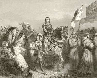 Vstup Johanky z Arku do Orleansu, 1429 od French School