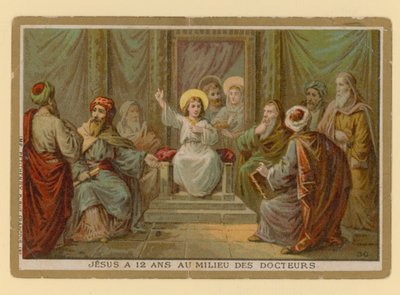 Epizoda ze života Ježíše Krista (chromolit) od French School
