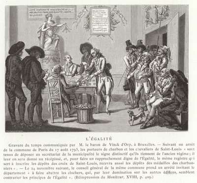 Rovnost, Francouzská revoluce, 1793 od French School