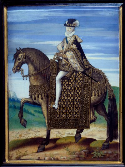 Jezdecký portrét Jindřicha IV. (1553-1610) od French School