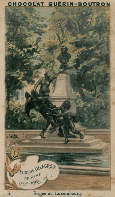 Eugene Delacroix, malíř, 1799-1863, postavený v Lucembursku od French School