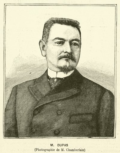 Eugene Dupas, francouzský státní úředník (rytina) od French School