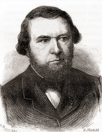 Eugène-Melchior Péligot, z „Les Merveilles de la Science“, vydáno kolem roku 1870 (rytina) od French School