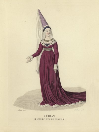 Eurian, manželka vévody z Nevers od French School