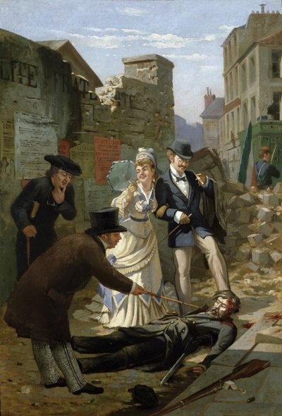 Výměna Pleasantries před tělem Communarda od French School