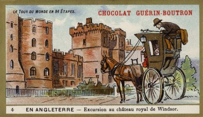 Exkurze do královského hradu Windsor, Anglie (chromolitho) od French School