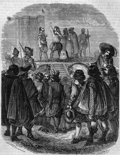 Poprava Charlese de Gontaut Biron (1602): marechal Charles de Gontaut Biron, guvernér Burgundska (1562 - 1602). od French School