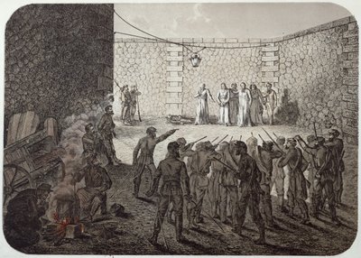 Poprava rukojmích během komuny, 1871 od French School
