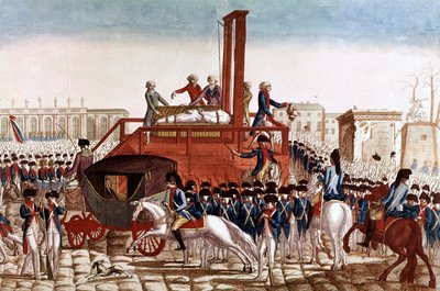 Poprava Ludvíka XVI. Francouzského, 21. ledna od French School