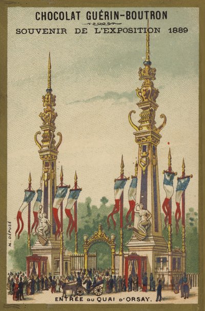 Výstava 1889 - Čokoládový suvenýr od French School